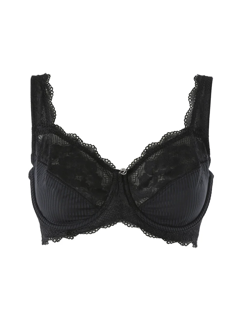 AR12 Reggiseno sfoderato con ferretto coppa E - nero