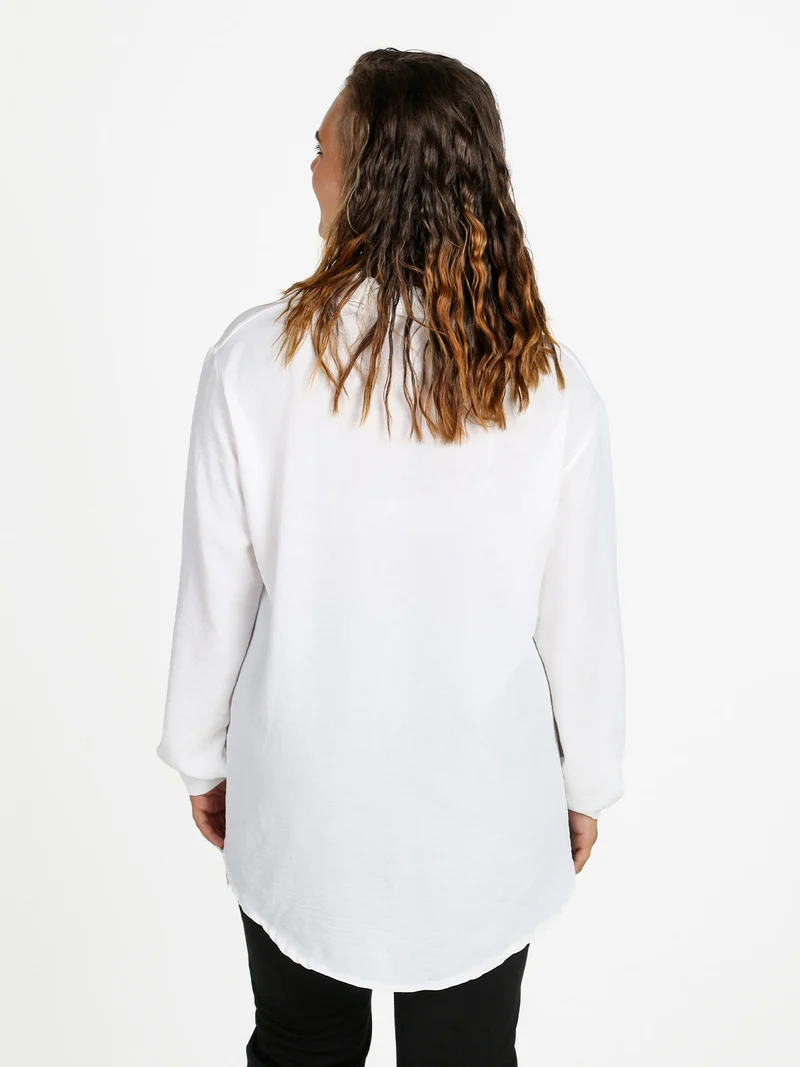 Camicia donna a maniche lunghe - bianco
