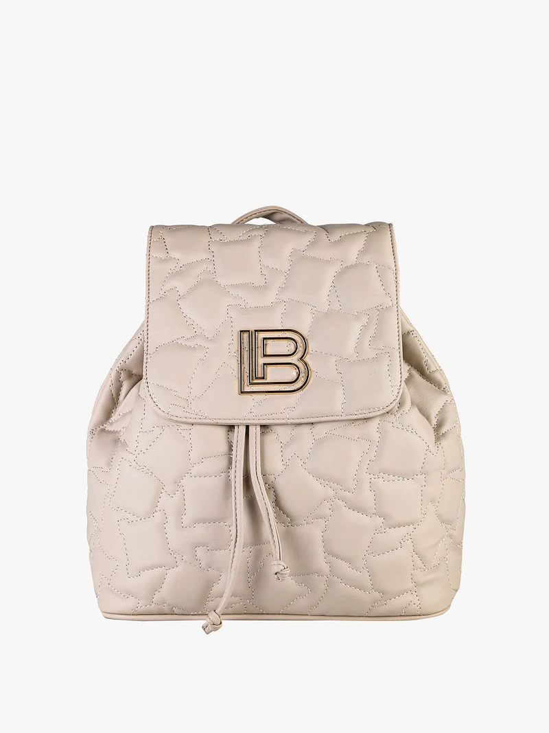 Zaino donna in ecopelle con pattina - naturale