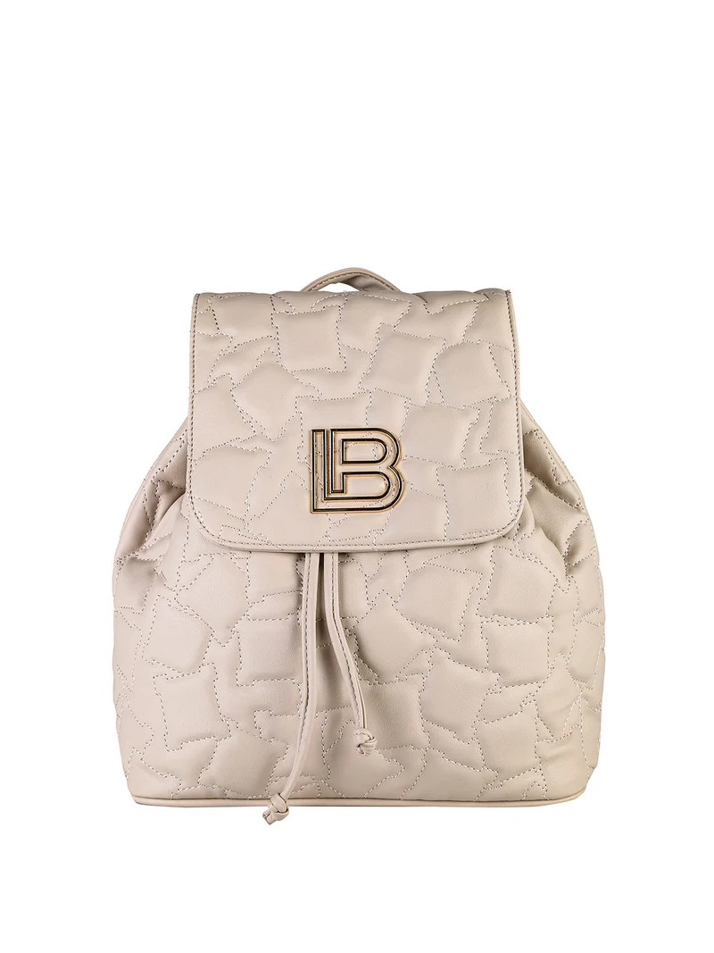 Zaino donna in ecopelle con pattina - naturale