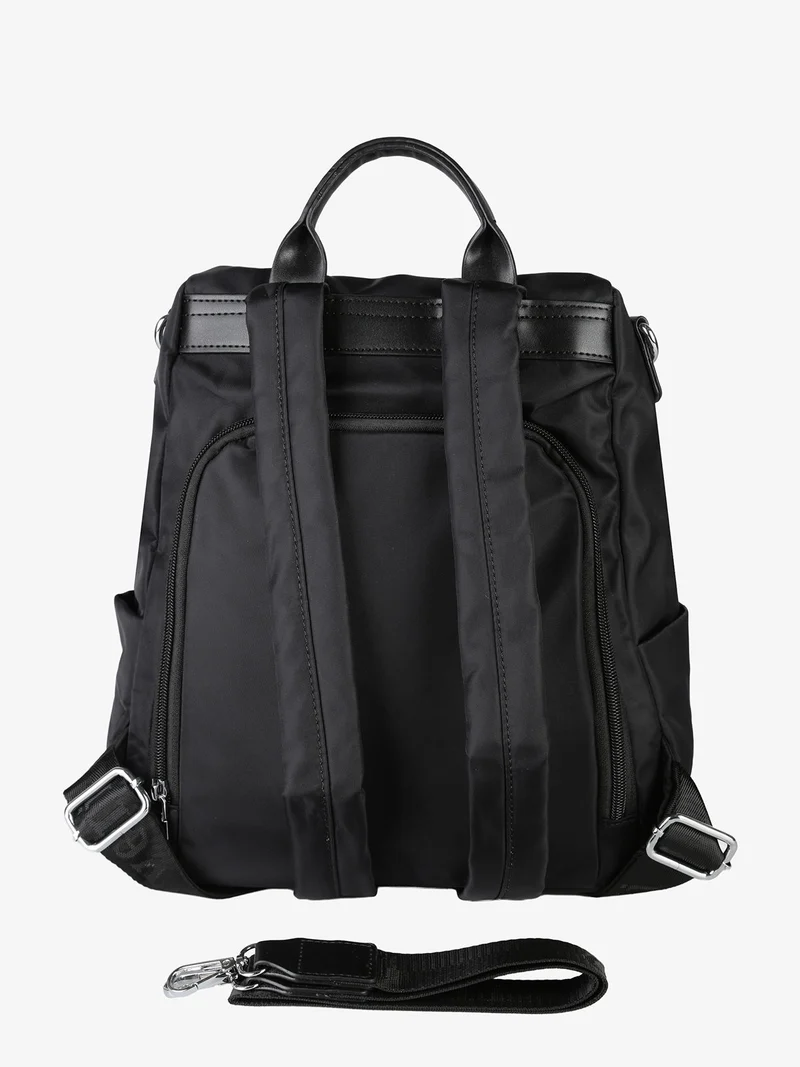 Zainetto donna in nylon - nero