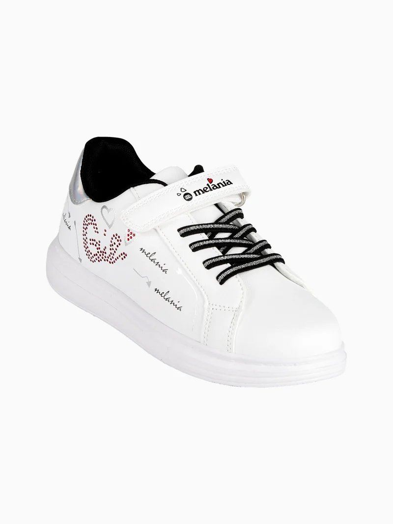 Sneakers da ragazza con strappo - bianco