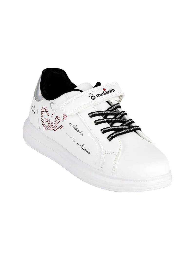 Sneakers da ragazza con strappo - bianco