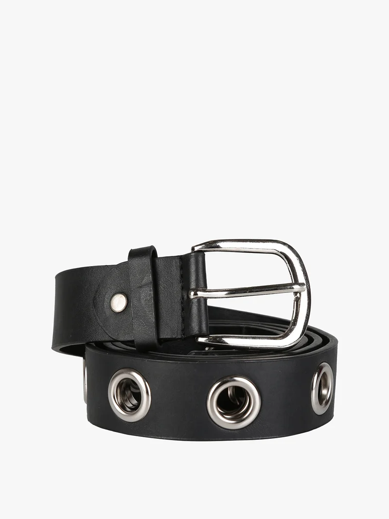 Cintura unisex con anelli - nero
