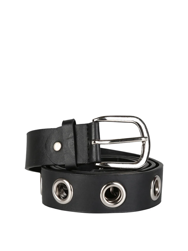 Cintura unisex con anelli - nero
