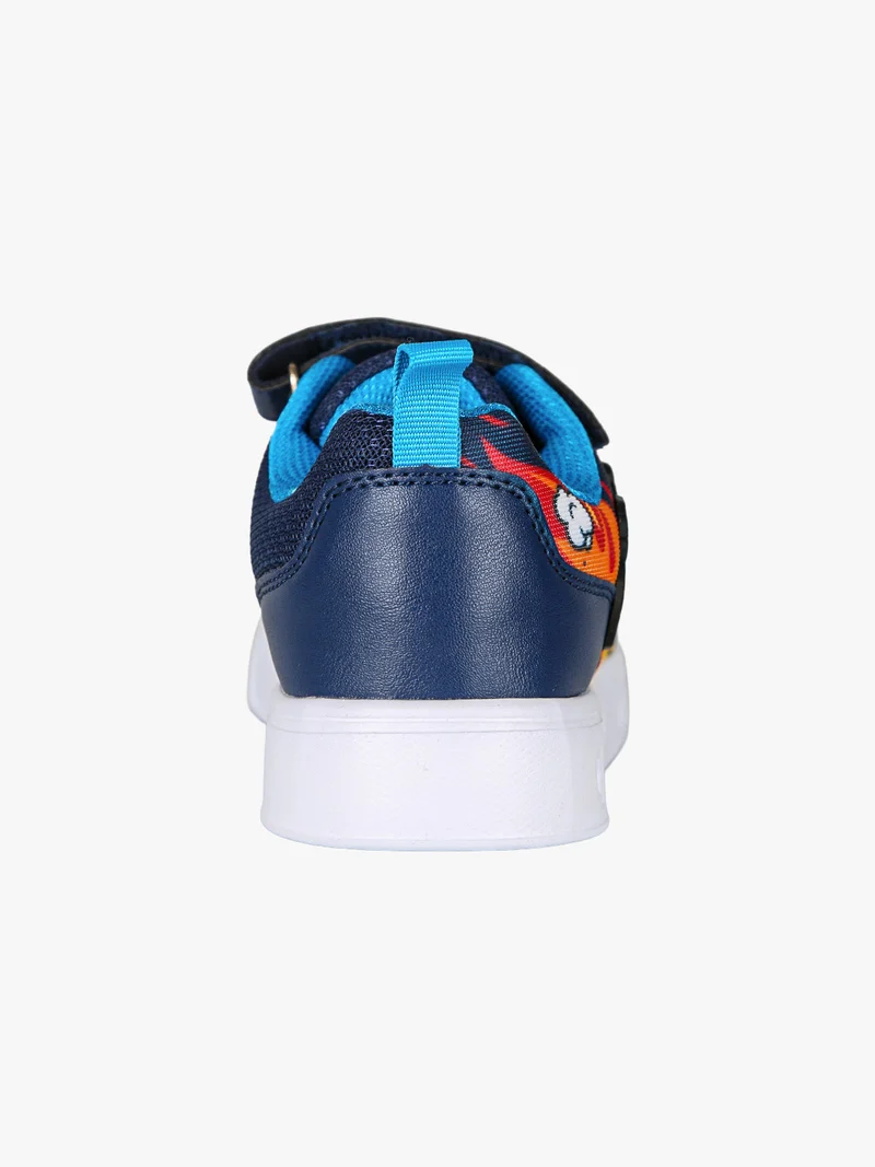 Sneakers da ragazzo con luci e cinturino a strappo - blu