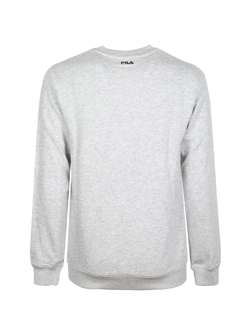 Felpa girocollo unisex con scritta - grigio