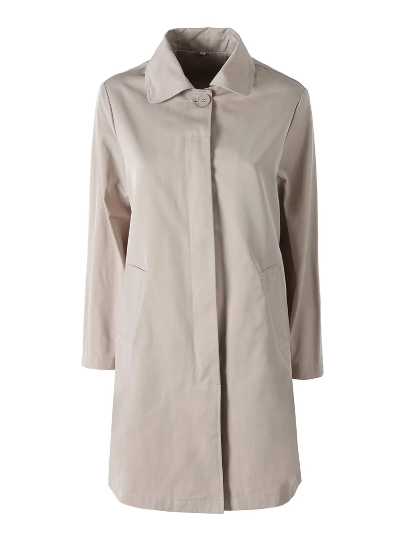 Trench impermeabile da donna con bottoni - beige