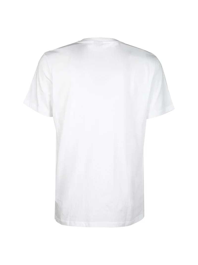 T-shirt manica corta uomo in cotone - bianco
