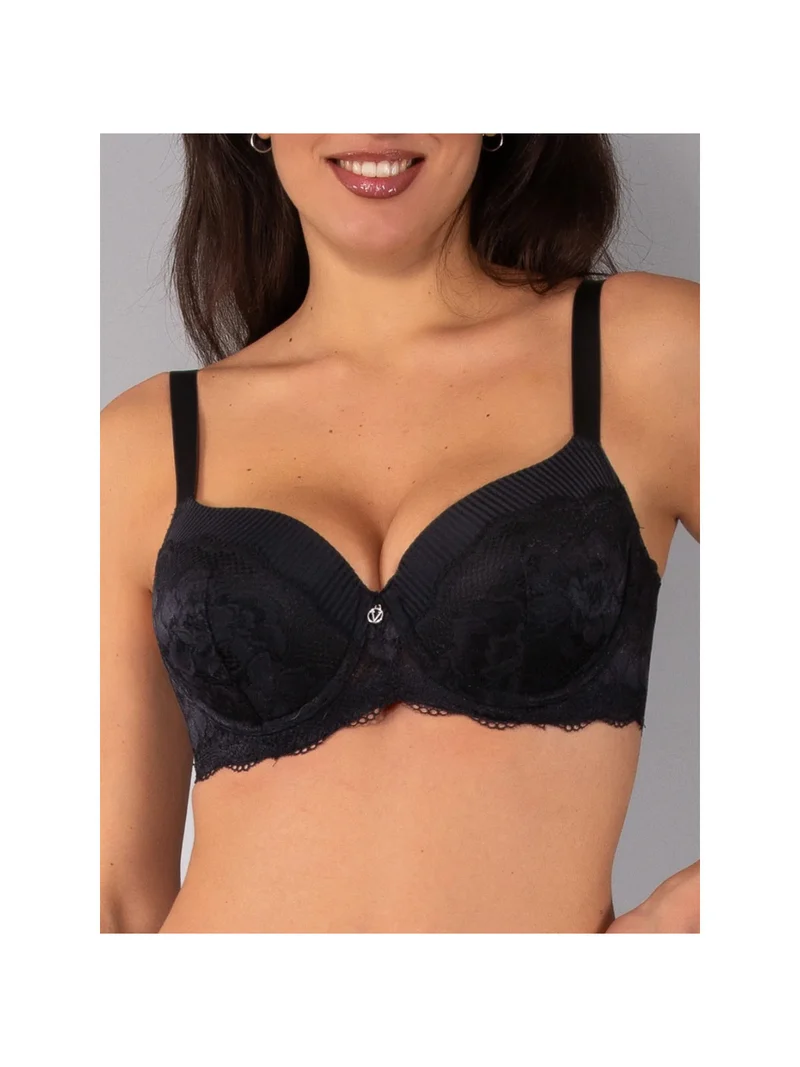 AR14 Reggiseno imbottito preformato con ferretto coppa C - nero