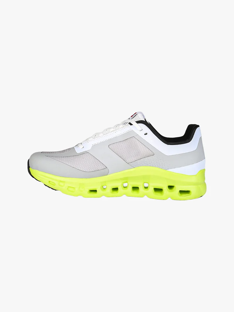 Sneakers sportive da uomo con intersuola geometrica - grigio