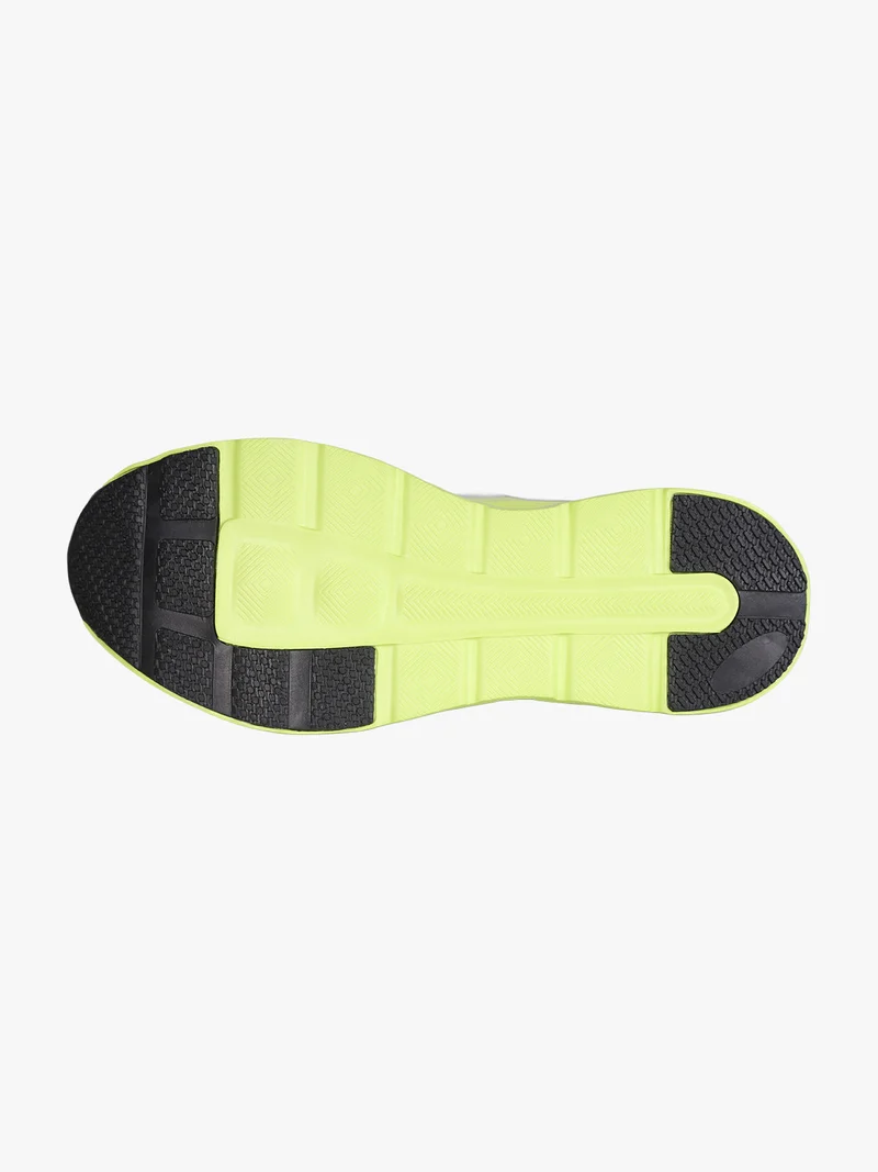 Sneakers sportive da uomo con intersuola geometrica - grigio
