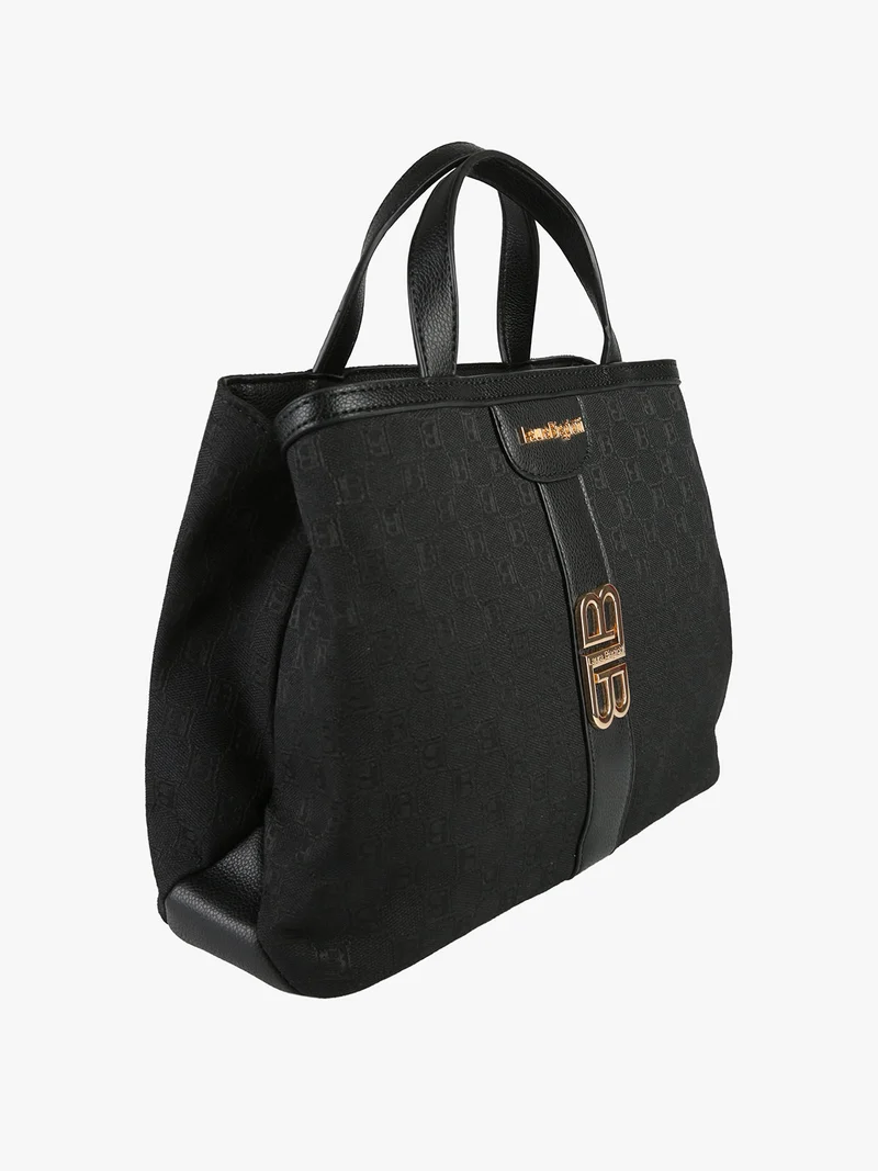 Borsa donna mini tote con doppi manici - nero