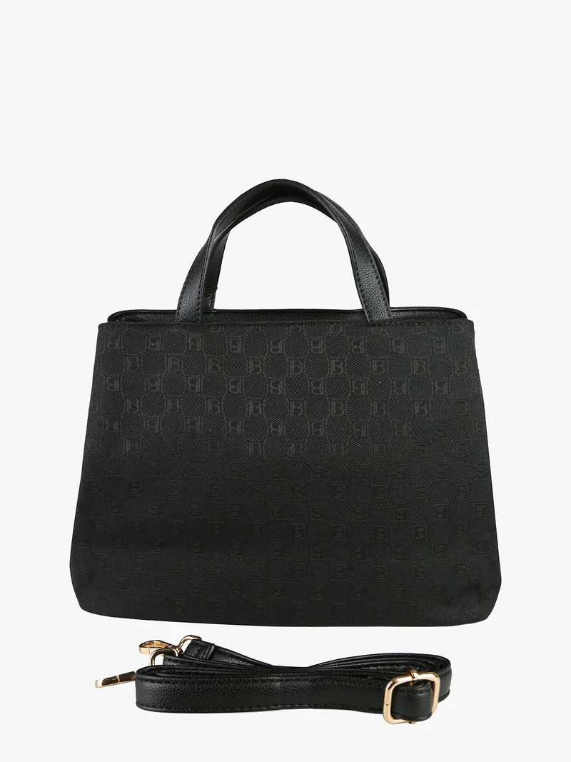 Borsa donna mini tote con doppi manici - nero