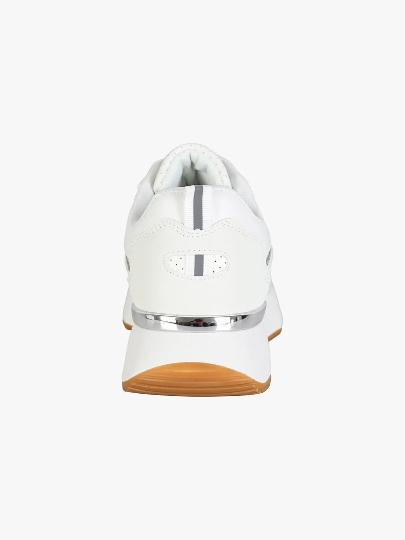 Sneakers donna sportive con platform - bianco