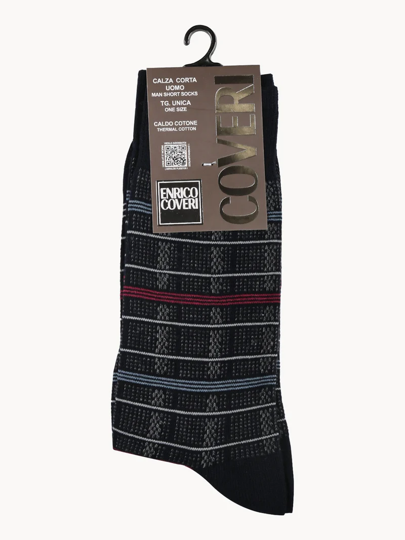 Calze lunghe da uomo in caldo cotone - rosso