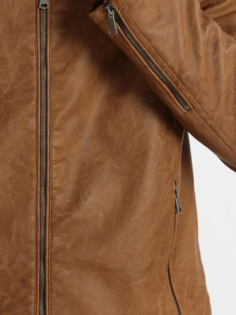 Giacca ecopelle imbottita - beige