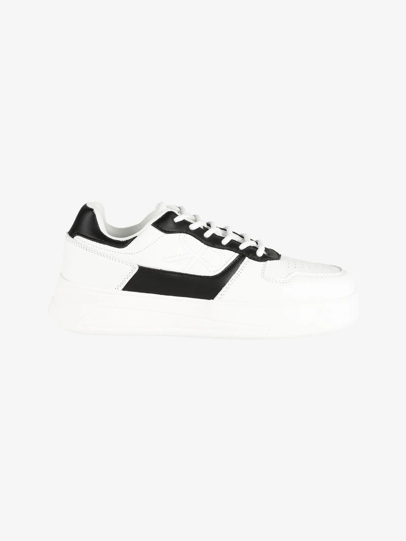 Sneakers basse da donna bicolor - bianco