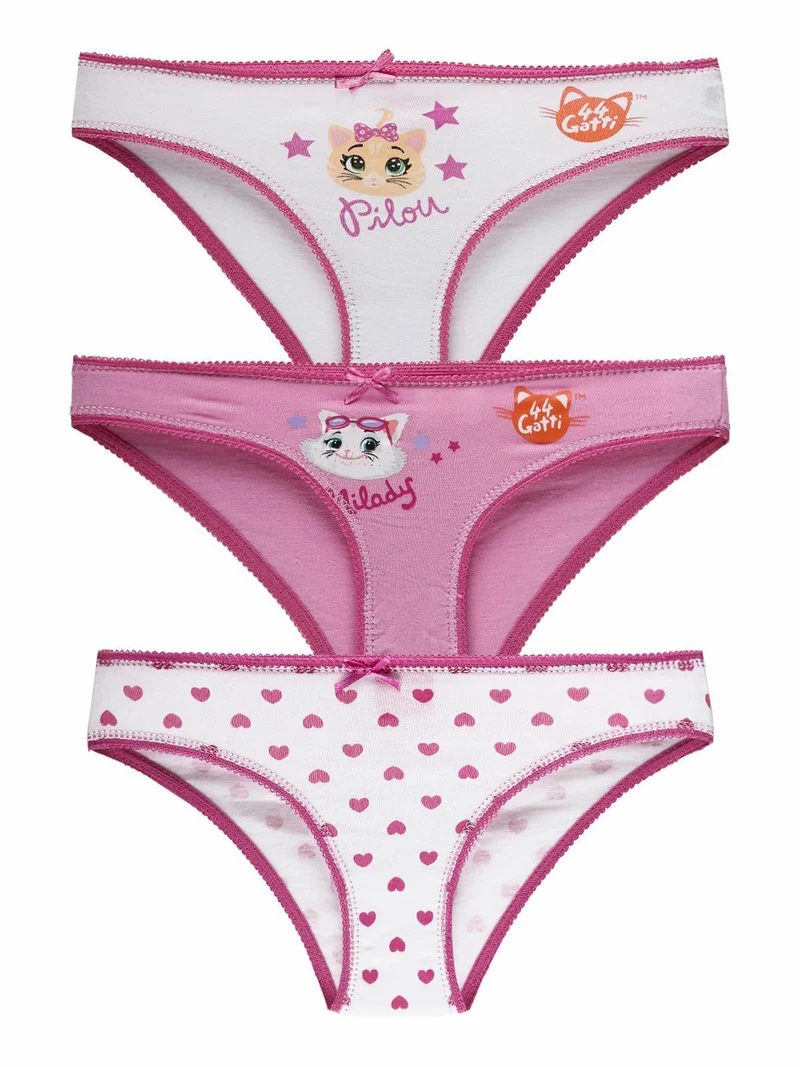 Slip da bambina confezione 3 pezzi - assortito