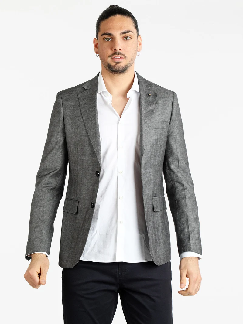 Blazer classico da uomo - grigio