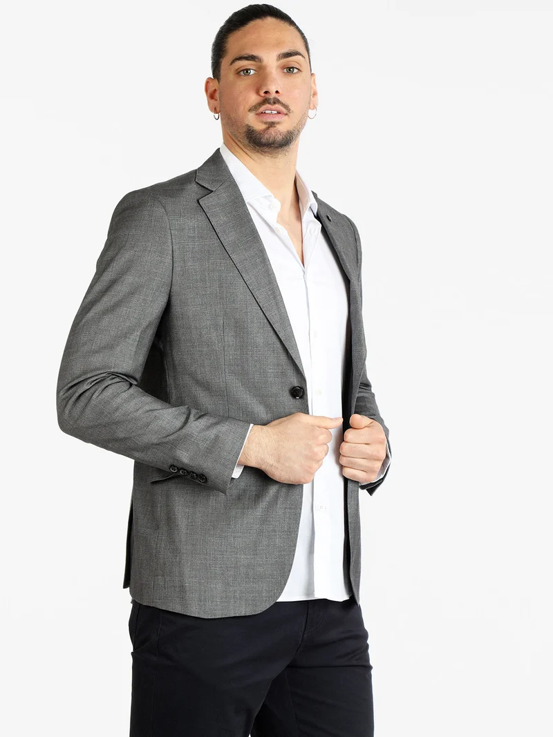Blazer classico da uomo - grigio