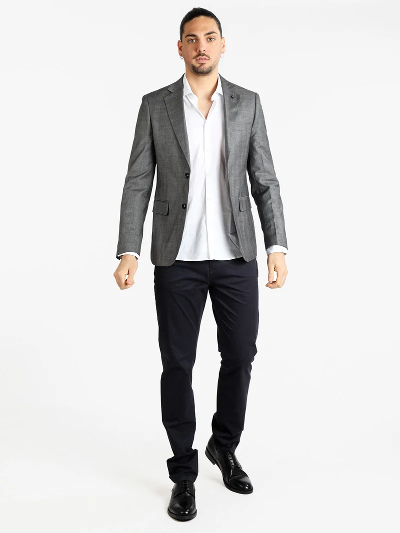 Blazer classico da uomo - grigio