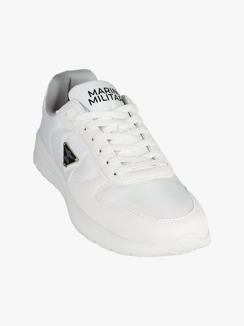 Sneakers stringate da uomo - bianco