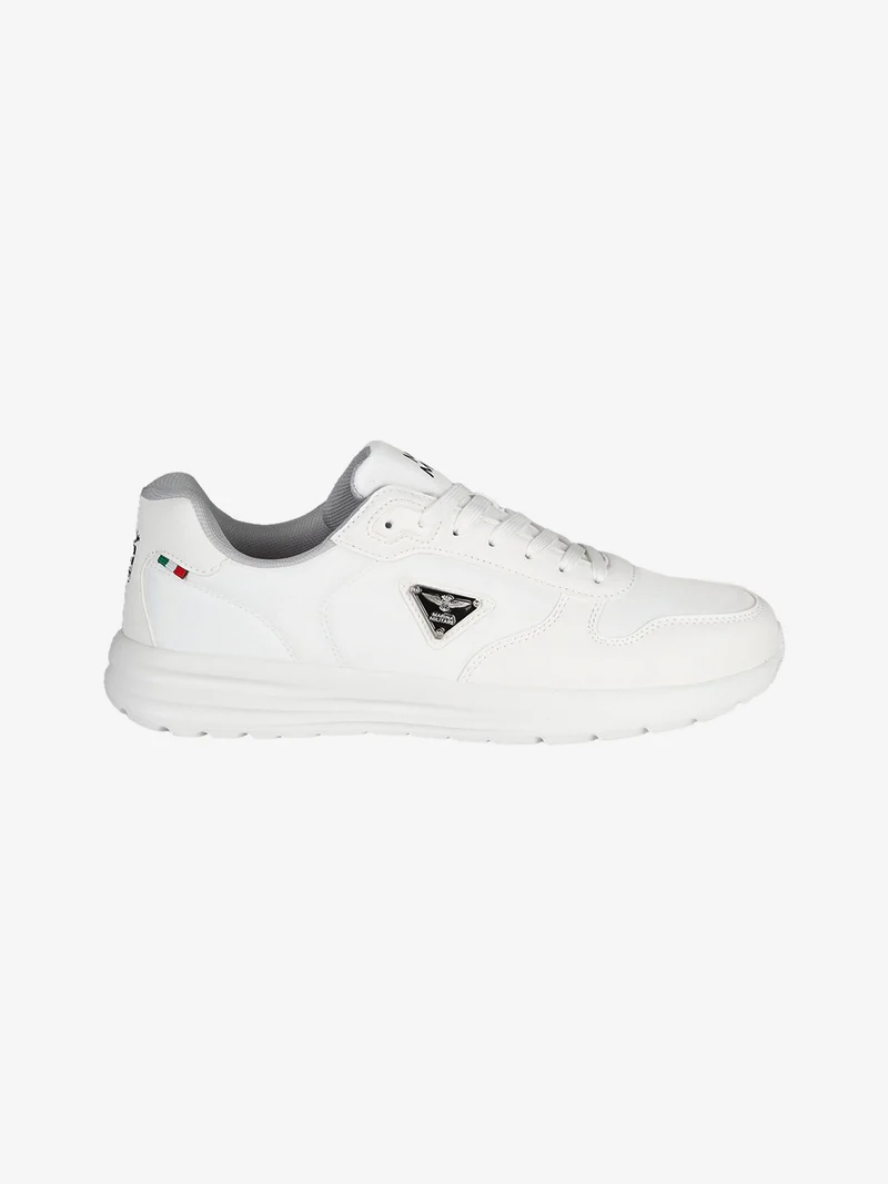 Sneakers stringate da uomo - bianco