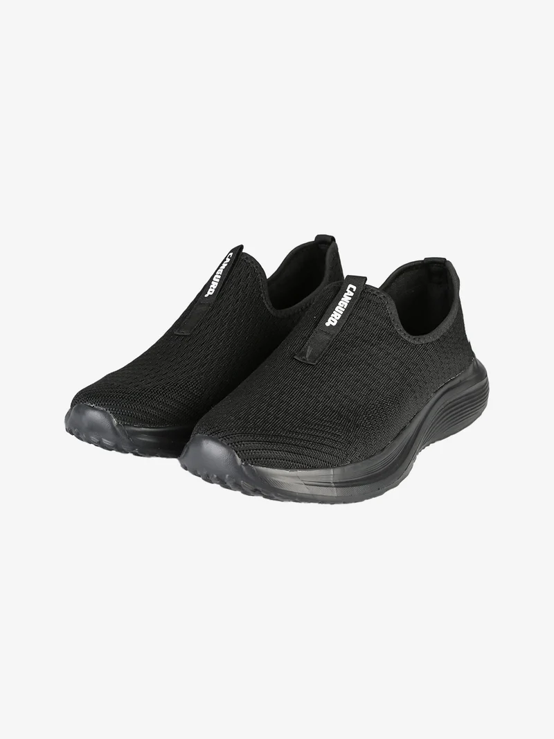 Sneakers slip on da uomo in tessuto - nero