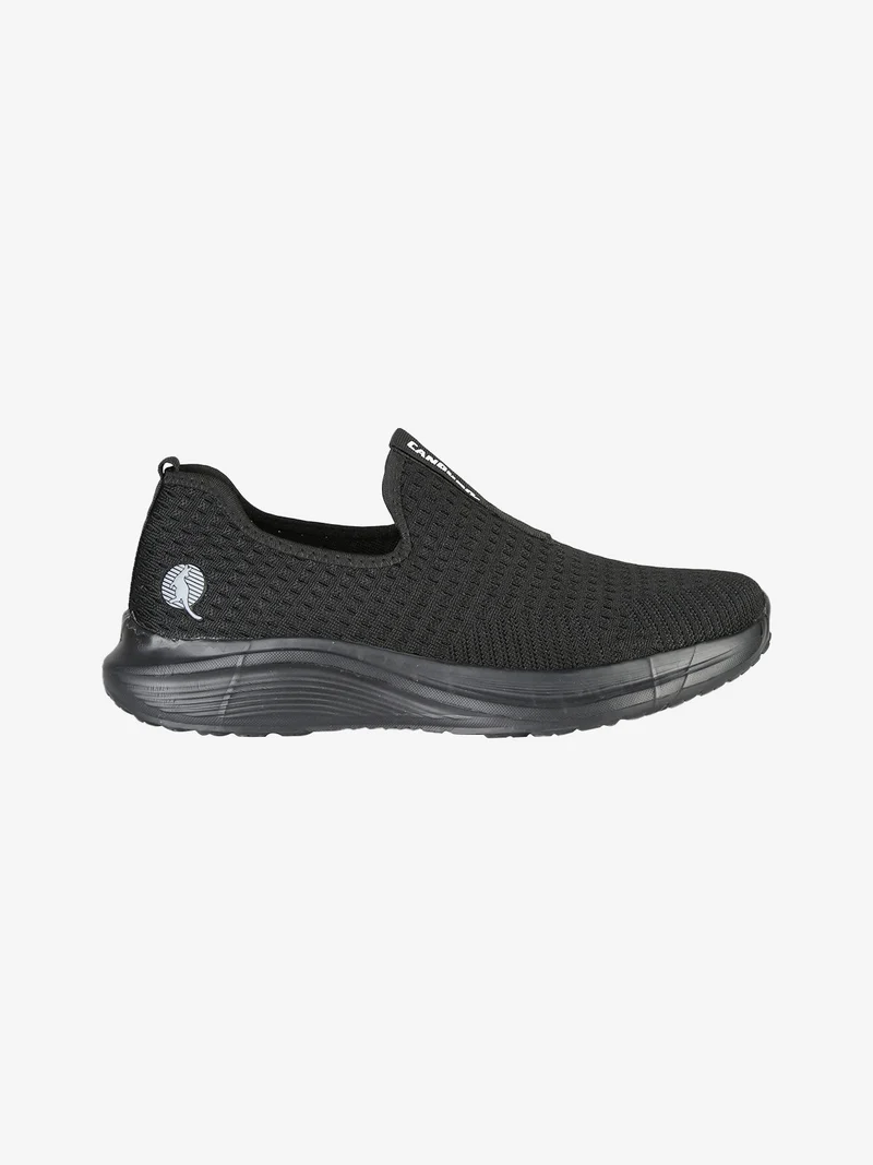 Sneakers slip on da uomo in tessuto - nero