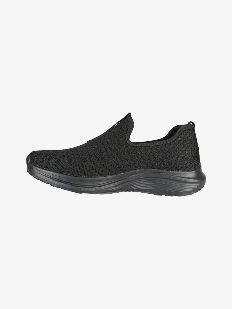 Sneakers slip on da uomo in tessuto - nero