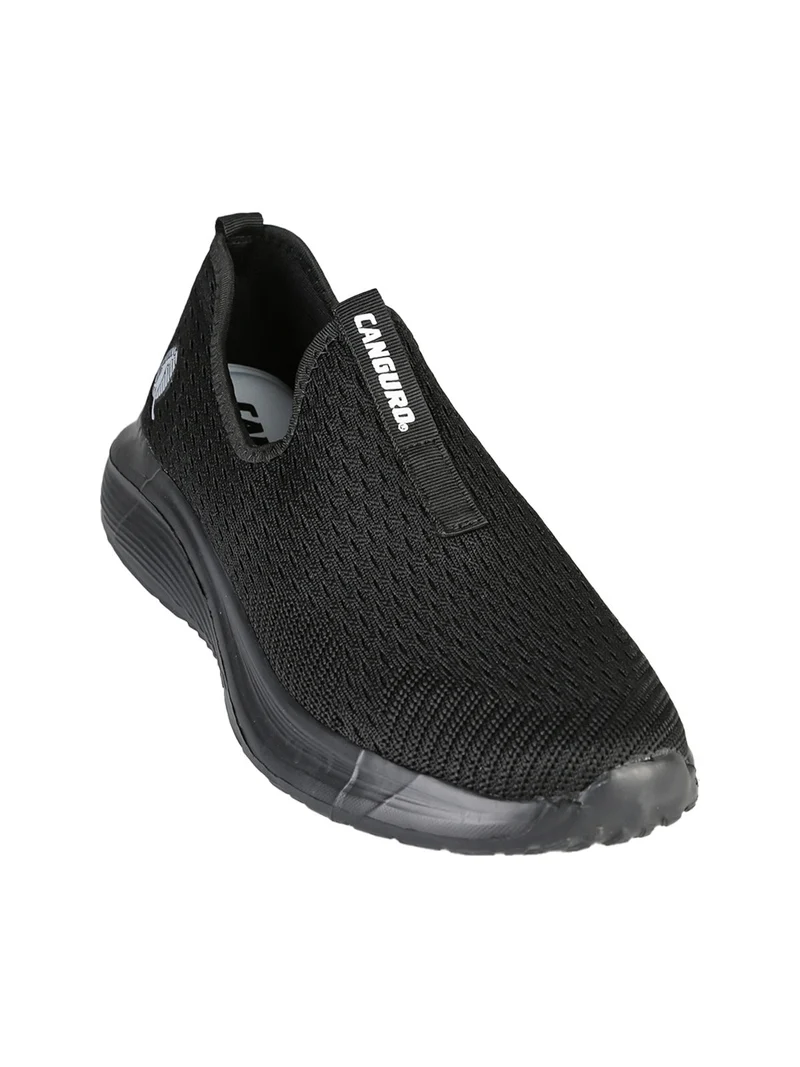 Sneakers slip on da uomo in tessuto - nero