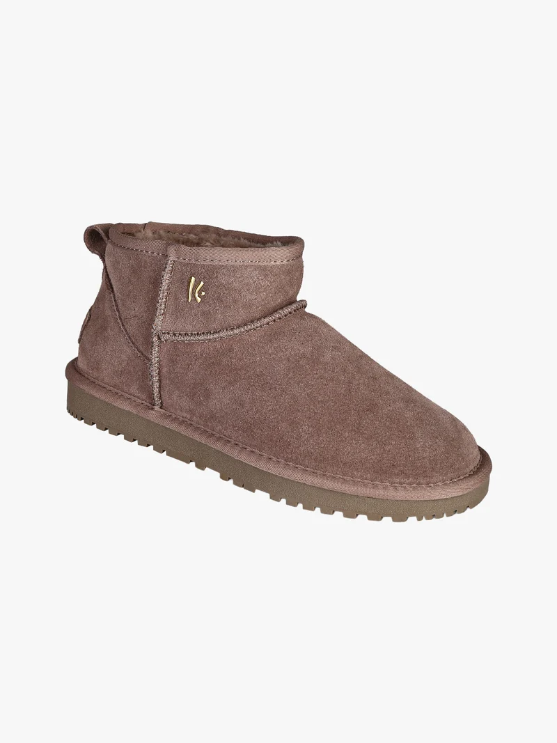 Stivaletti donna mammut in pelle - taupe