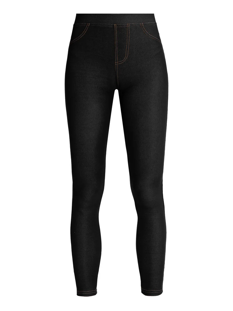 Jeggings conformato donna taglie forti - nero