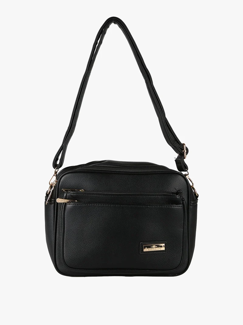 Borsa a tracolla da donna multitasche - nero