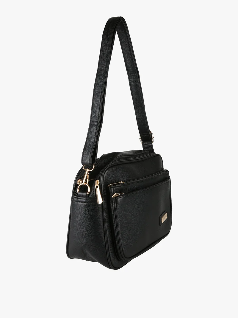 Borsa a tracolla da donna multitasche - nero