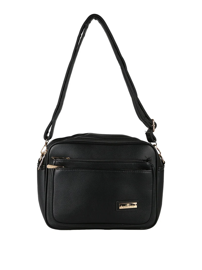Borsa a tracolla da donna multitasche - nero