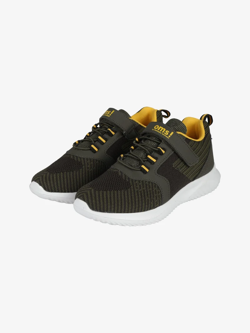 Sneakers da bambino in tessuto con strappo - verde