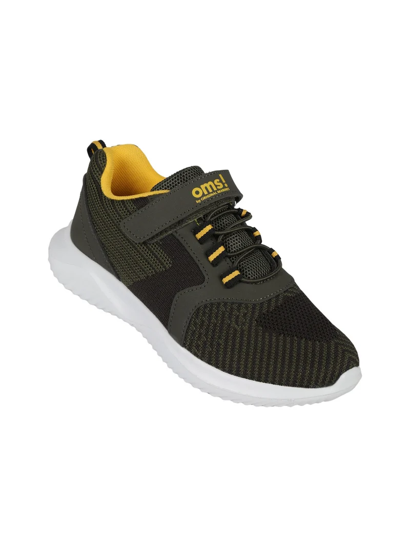 Sneakers da bambino in tessuto con strappo - verde