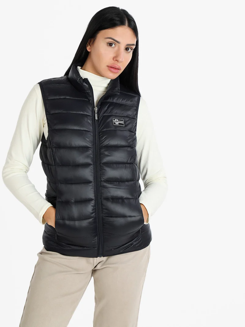Giacca smanicata donna - nero