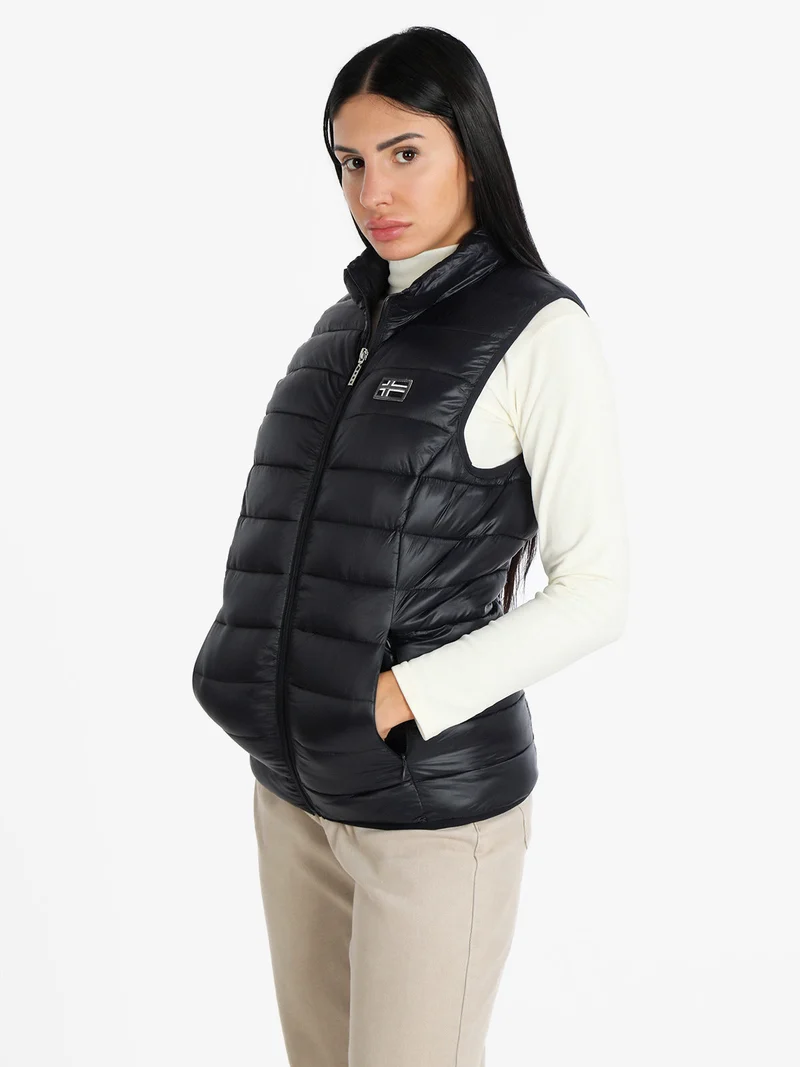 Giacca smanicata donna - nero