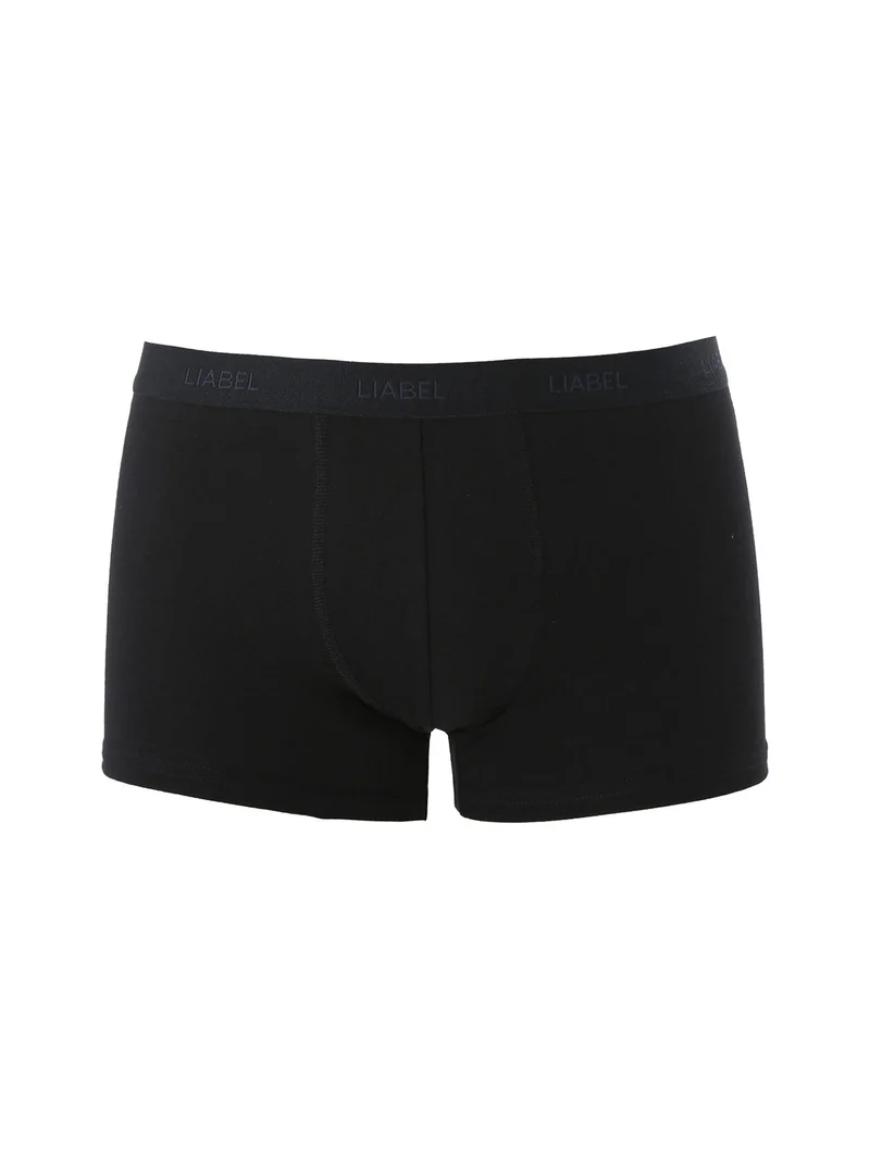 Boxer da uomo in cotone elasticizzato - nero