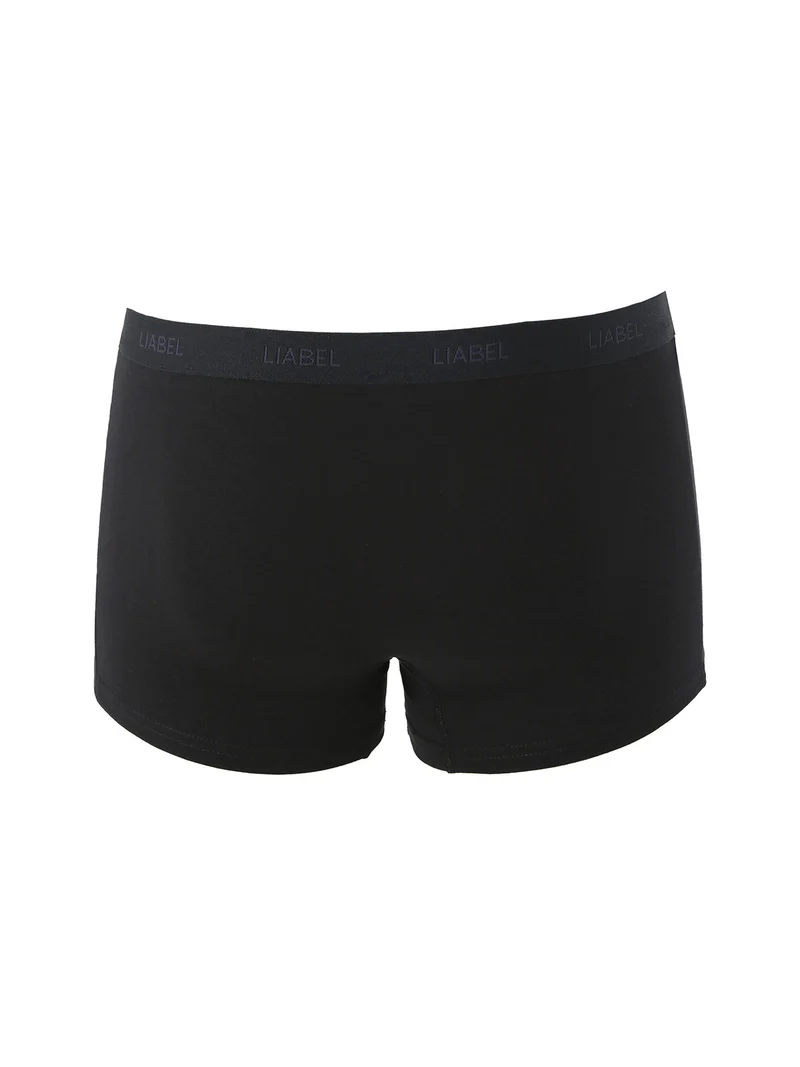 Boxer da uomo in cotone elasticizzato - nero
