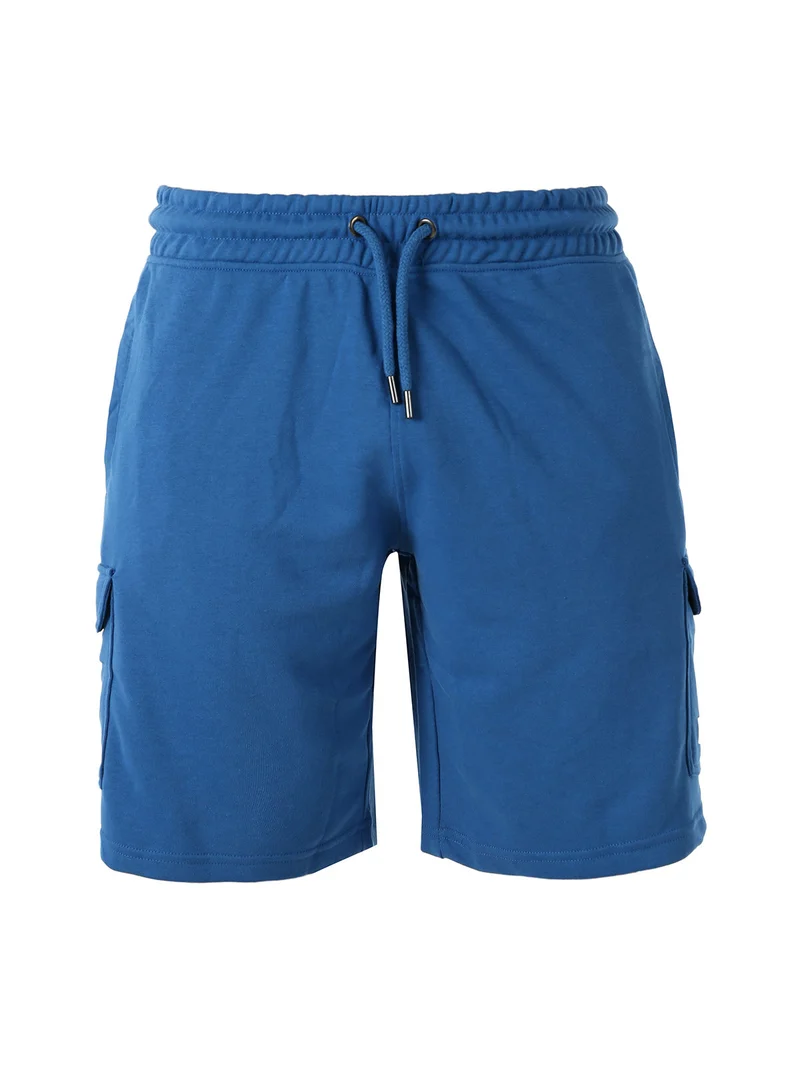 Bermuda cargo da uomo con coulisse - blu