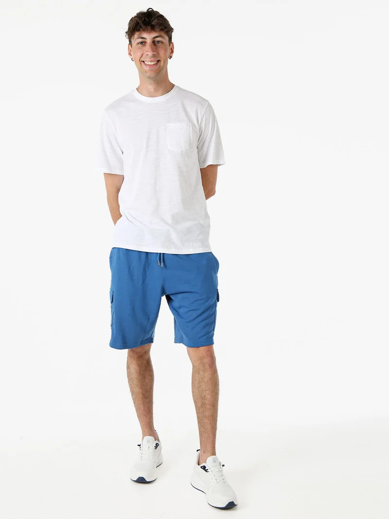 Bermuda cargo da uomo con coulisse - blu
