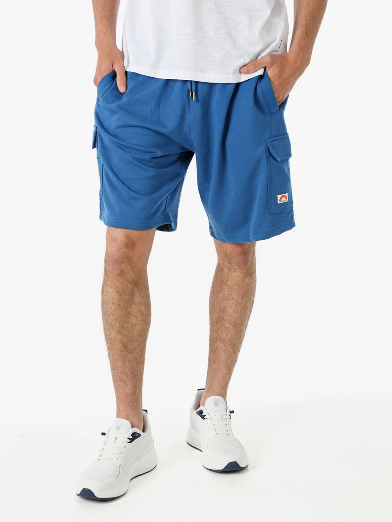 Bermuda cargo da uomo con coulisse - blu