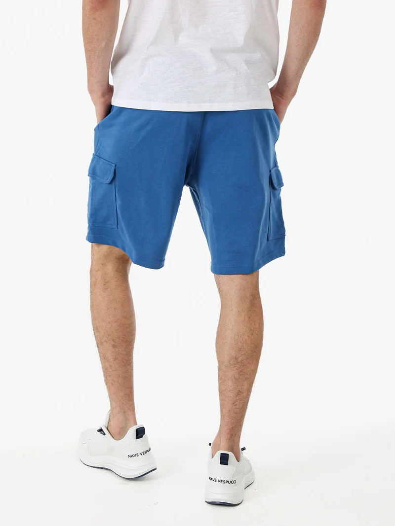 Bermuda cargo da uomo con coulisse - blu