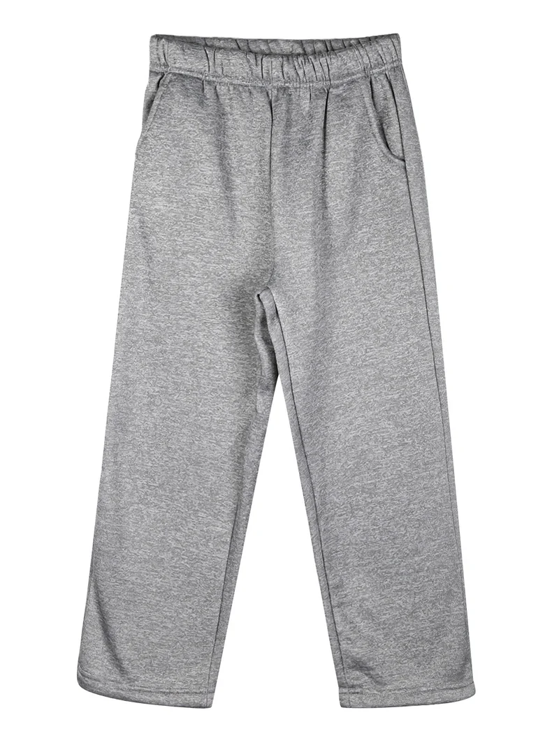 Completo tuta da bambina 3 pezzi con strass - grigio