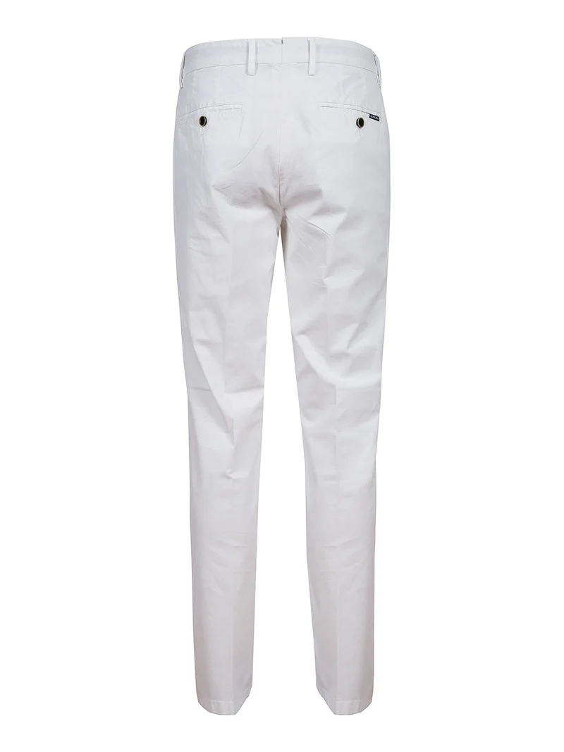 Pantaloni chino da uomo in cotone - bianco