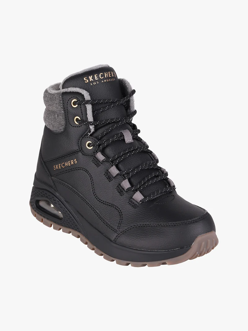 UNO RUGGED NATURES BLISS Scarponi donna stringati - nero